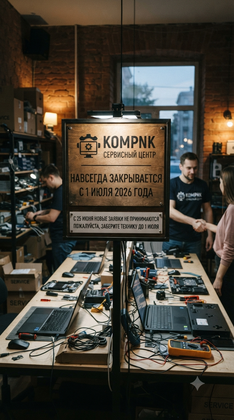 ❗СЦ KompNK закрывается